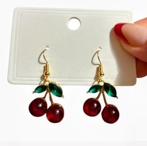 Cherry Drop Earrings